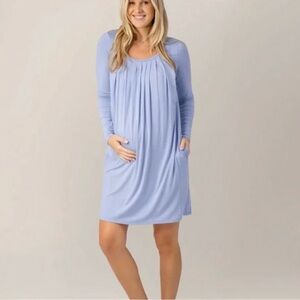 Quinn kindred bravely bamboo long sleeve nursing gown